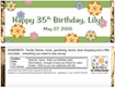 personalized easter theme candy bar wrapper